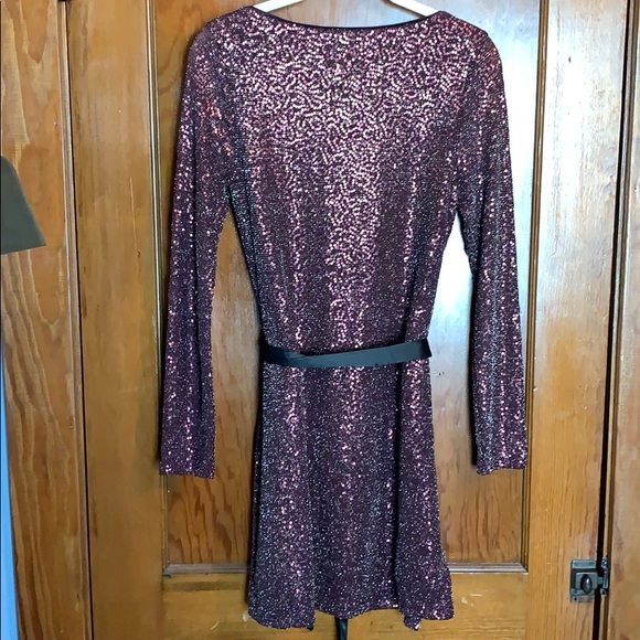 Express Sequin Holiday Dress - Picture 2 of 9